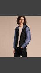Burberry Ultra-lightweight Two-tone Jacket With Hood