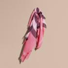 Burberry Burberry Check Tumbled Merino Wool Scarf, Size: Os, Pink