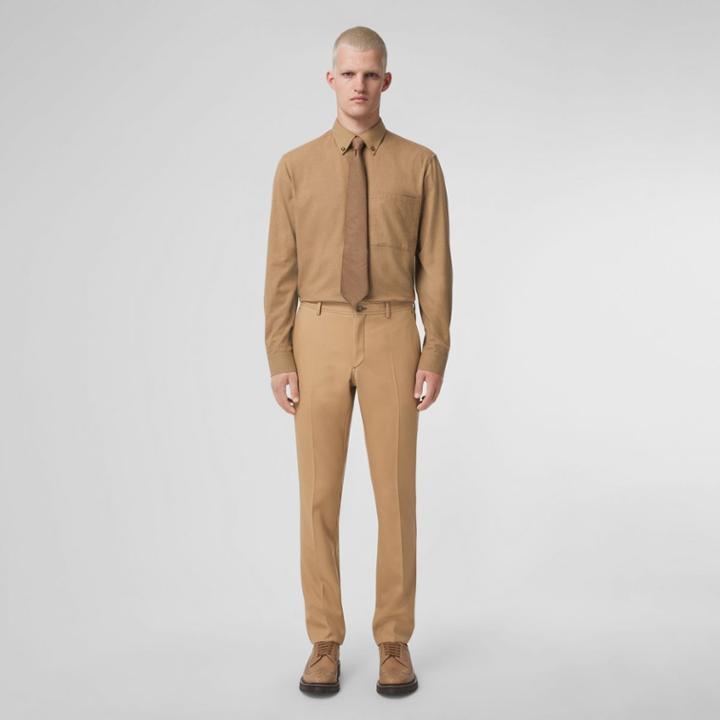 Burberry Burberry Button-down Collar Cotton Flannel Shirt, Size: M