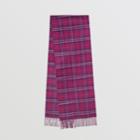 Burberry Burberry The Classic Vintage Check Cashmere Scarf, Purple