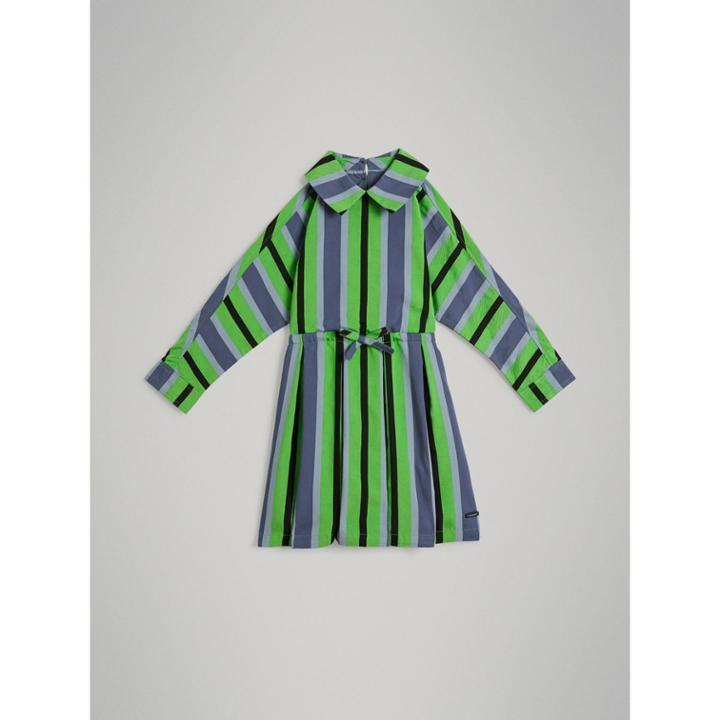 Burberry Burberry Striped Drawcord Dress, Size: 4y
