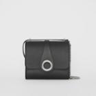 Burberry Burberry The Leather Grommet Detail Crossbody Bag, Black