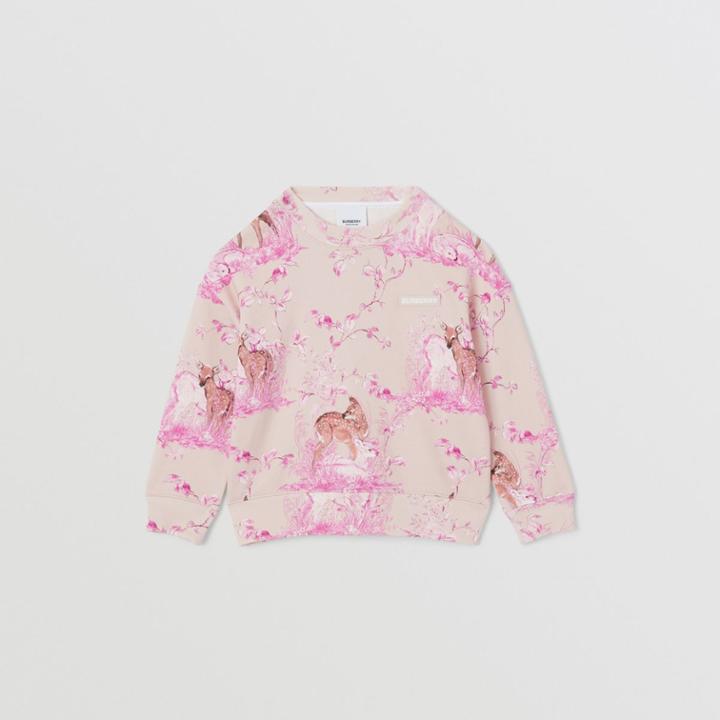 Burberry Burberry Childrens Deer Sketch Print Cotton Sweatshirt, Size: 10y