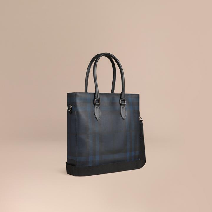 Burberry Burberry London Check Tote Bag, Blue