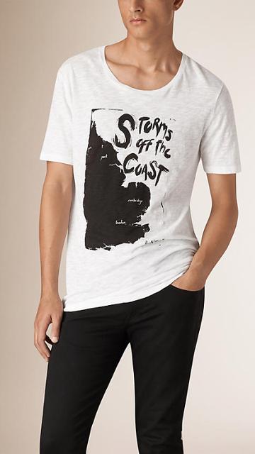 Burberry Storms Off The Coast Graphic Cotton T-shirt