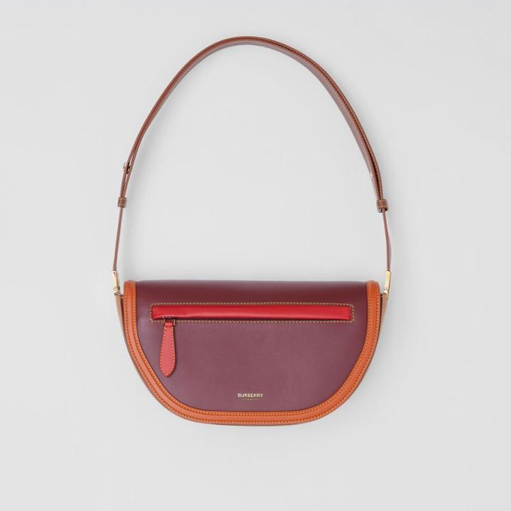 Burberry Burberry Small Colour Block Leather Olympia Bag