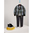 Burberry Burberry Quilted Tartan Cotton Gabardine Bomber Jacket, Size: 8y