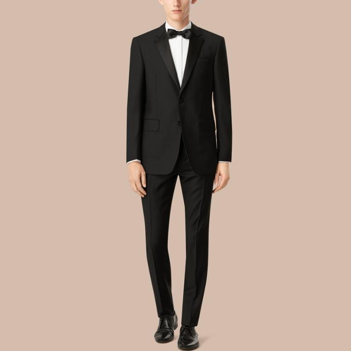 Burberry Burberry Classic Fit Wool Mohair Part-canvas Tuxedo, Size: 50r, Black