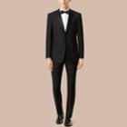Burberry Burberry Classic Fit Wool Mohair Part-canvas Tuxedo, Size: 50r, Black
