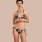 Burberry Burberry Castle Print Triangle Bikini, Size: M, Green