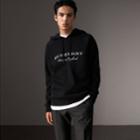Burberry Burberry Embroidered Hooded Sweatshirt, Size: L, Black