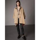 Burberry Burberry Tartan-lined Tropical Gabardine Cape, Size: Xs