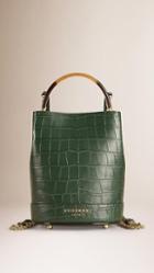 Burberry Prorsum The Bucket Backpack In Alligator