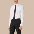 Burberry Burberry Slim Fit Double-cuff Stretch Cotton Poplin Shirt, Size: 16.5, White