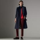 Burberry Burberry Painted Vintage Check-lined Gabardine Trench Coat, Size: 46, Blue