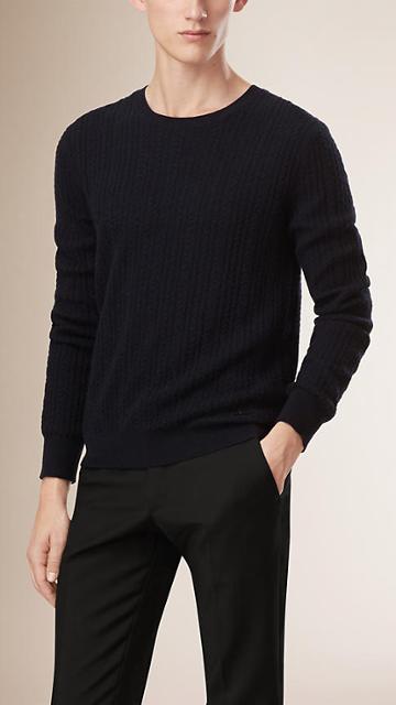 Burberry Aran Knit Cashmere Sweater