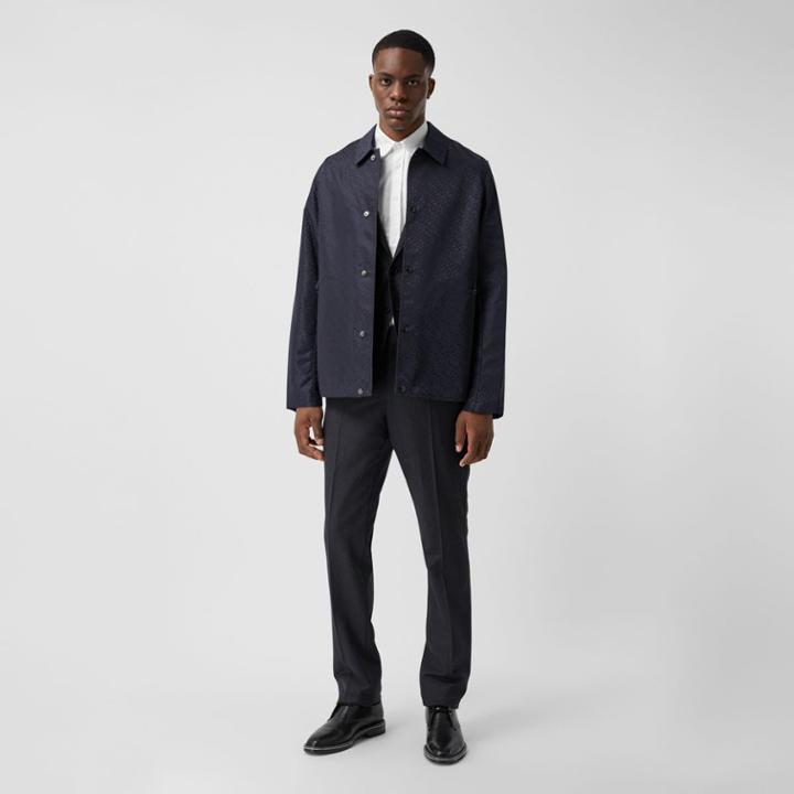 Burberry Burberry Monogram Econyl Jacket, Size: Xs, Blue