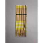 Burberry Burberry Oversize Check Cashmere Scarf, Yellow