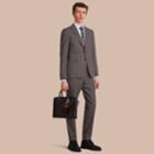 Burberry Burberry Slim Fit Wool Flannel Suit, Size: 50r, Grey