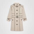 Burberry Burberry Childrens Piping Detail Tropical Gabardine Trench Coat, Size: 10y, Beige