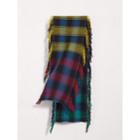 Burberry Burberry Colour-block Check Wool Scarf, Size: Os