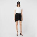 Burberry Burberry Cut-out Sleeve Cotton Oversized Top, White