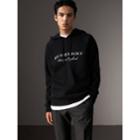 Burberry Burberry Embroidered Hooded Sweatshirt, Size: Xxl, Black