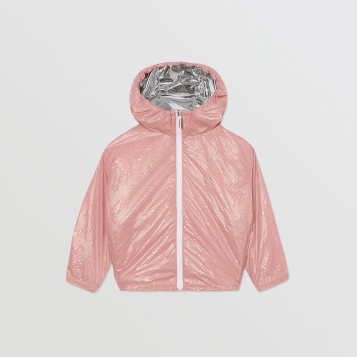 Burberry Burberry Childrens Logo Print Lightweight Hooded Jacket, Size: 12y, Pink