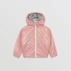 Burberry Burberry Childrens Logo Print Lightweight Hooded Jacket, Size: 12y, Pink