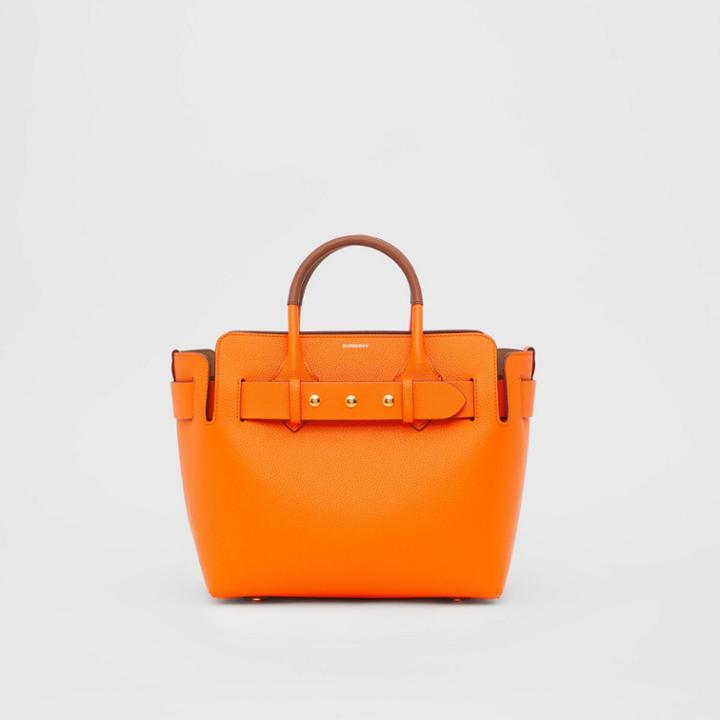 Burberry Burberry The Small Leather Triple Stud Belt Bag, Orange