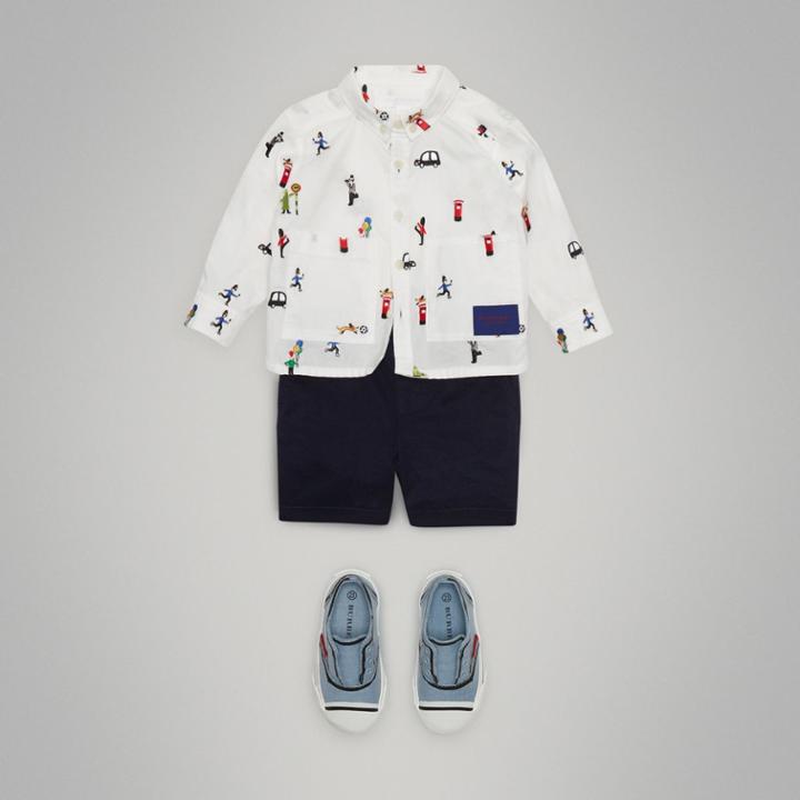 Burberry Burberry Cotton Twill Shorts, Size: 2y
