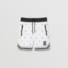Burberry Burberry Childrens Star And Monogram Motif Jersey Mesh Shorts, Size: 3y, Black