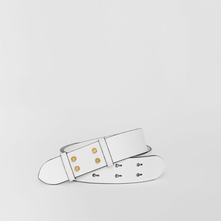 Burberry Burberry The Medium Belt Bag Grainy Leather Belt, White