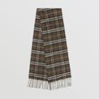 Burberry Burberry Childrens The Mini Classic Vintage Check Cashmere Scarf, Size: Os, Brown
