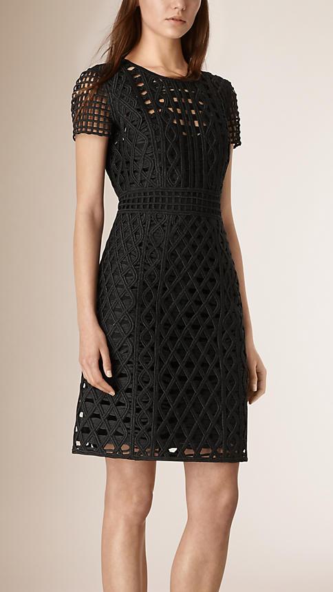 Burberry Prorsum Hand-woven Taped Shift Dress