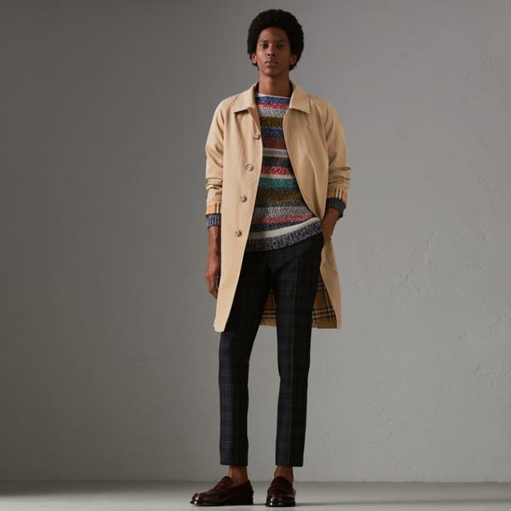Burberry Burberry The Camden Car Coat, Size: 38, Beige