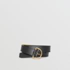 Burberry Burberry Grainy Leather D-ring Belt, Size: 80, Blue