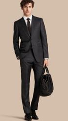 Burberry Modern Fit Micro Check Part-canvas Suit