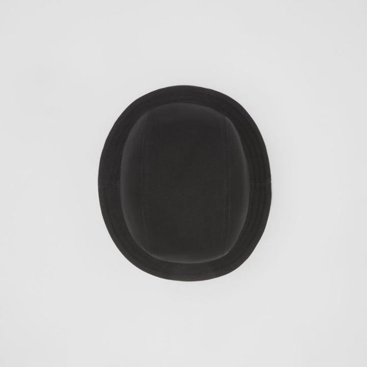 Burberry Burberry Logo Detail Bucket Hat, Size: Xl, Black
