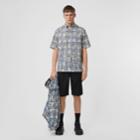 Burberry Burberry Logo Appliqu Grain De Poudre Wool Shorts, Size: 38
