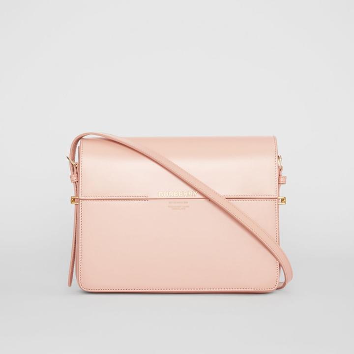 Burberry Burberry Large Leather Grace Bag, Beige