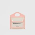 Burberry Burberry Mini Two-tone Canvas And Leather Pocket Bag, Pink