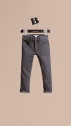 Burberry Burberry Skinny Fit Stretch Denim Jeans, Size: 12y, Grey