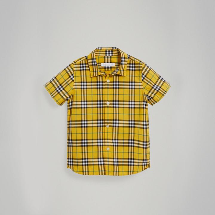 Burberry Burberry Short-sleeve Check Cotton Shirt, Size: 14y