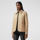 Burberry Burberry Corduroy Collar Diamond Quilted Jacket, Brown