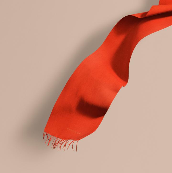 Burberry Burberry The Classic Cashmere Scarf, Orange