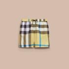 Burberry Burberry Check Swim Shorts, Yellow