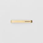 Burberry Burberry Engraved Gold-plated Tie Bar, Yellow