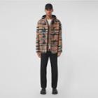 Burberry Burberry Check Wool Cashmere Oversized Hooded Duffle Coat