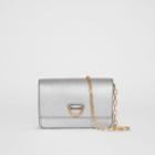 Burberry Burberry The Mini Leather D-ring Bag, Grey